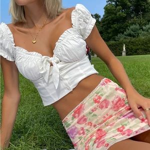 Princess Polly Elouise Crop Top - size 4